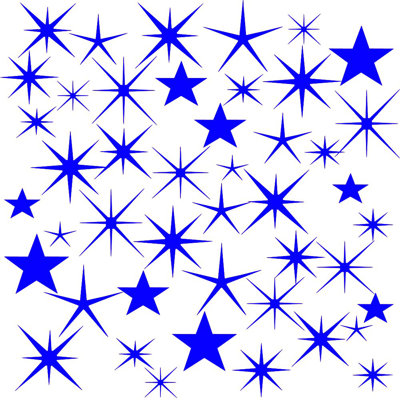 Hurtado Space & Stars Wall Sticker / Decal