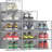 Clear Stackable Shoe Storage Boxes, Extra Large Plastic Shoe Organizers For Closet, Sturdy And Breathable Shoe Containers For Sneakers And Footwear-1198961644
