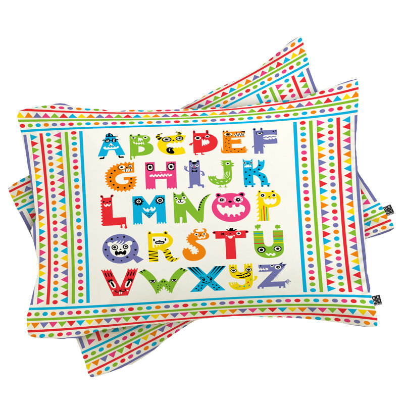 Taie d’oreiller de l’alphabet Andi Bird, Très grand