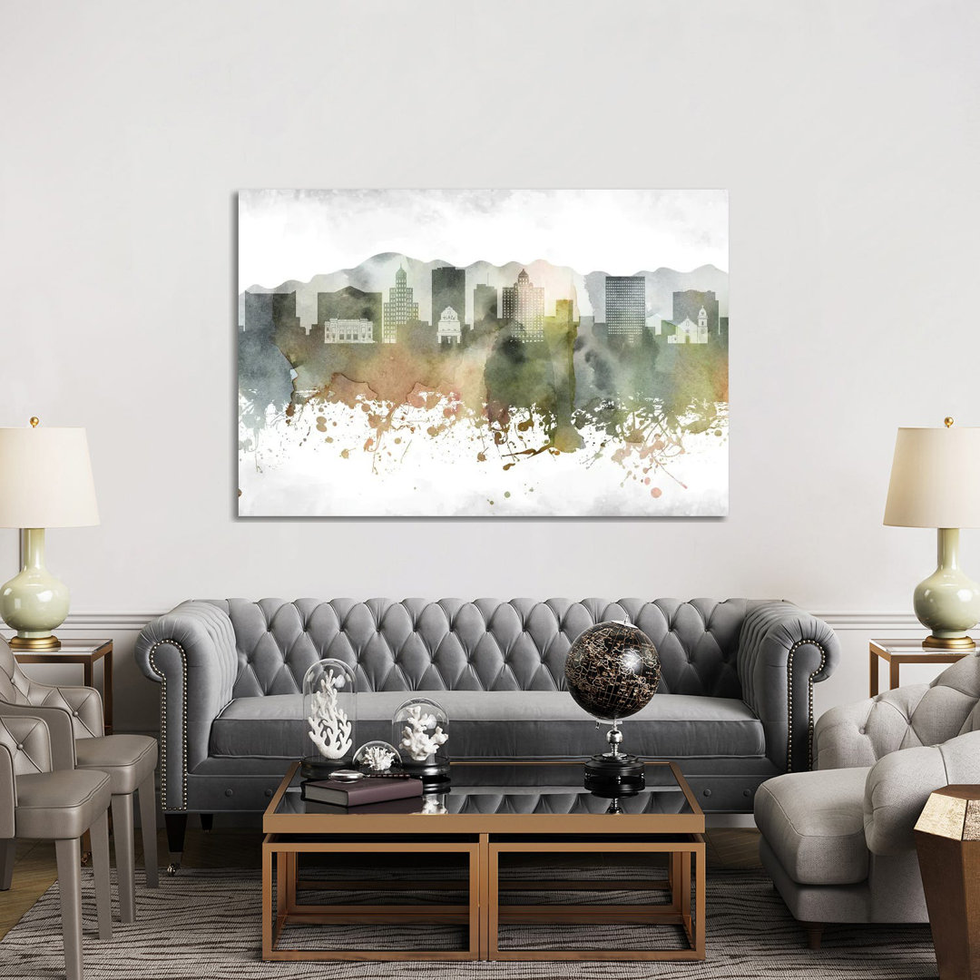 El Paso Skyline by WallDecorAddict - Wrapped Canvas Print