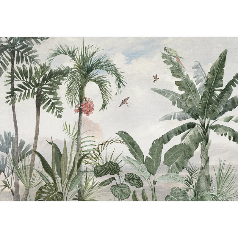Bordure florale pelez et collez, L 132 po x l 192 po