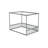Full Size Canopy Frame Rubber Wood Floor Bed with Fence,Guardrails-1469674384