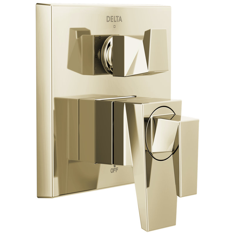 Two-Handle Monitor 17 Series Valve Trim with 3-Setting Diverter, Lumicoat Polished Nickel