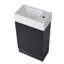 Meuble-lavabo 18,6 po avec lavabo, meuble-lavabo avec tablette à deux niveaux-1286902191