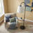 Lometa Traditional Painted Metal with attached Desk Fabric Shade