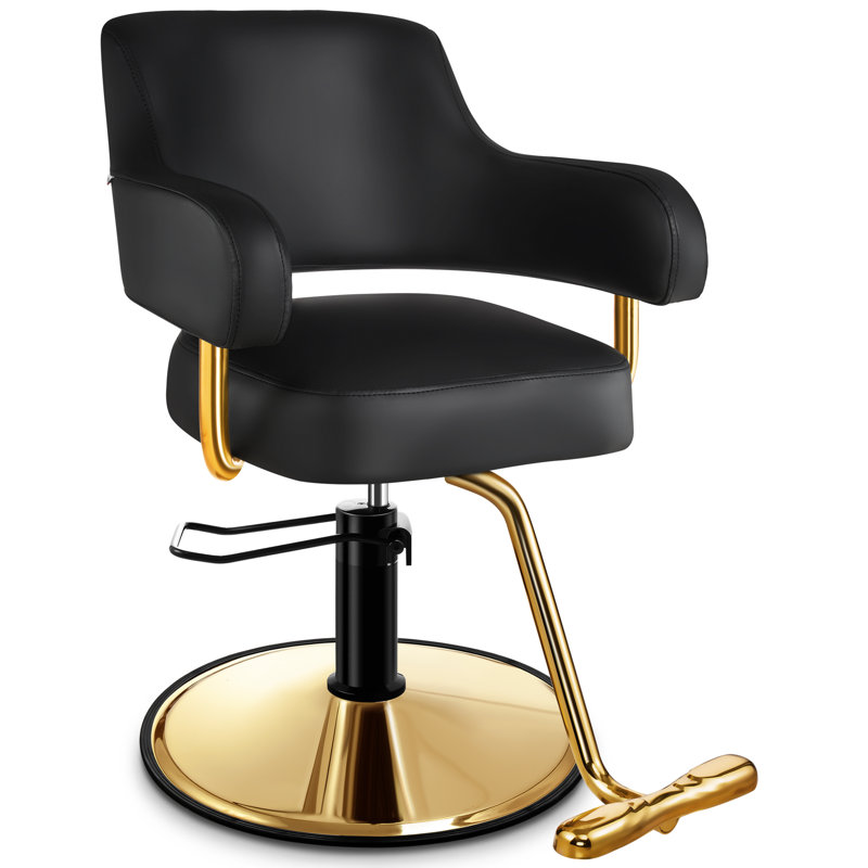 Chaise de dessinateur, Similicuir noir