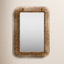 Wood Handmade Woven Room Wall Mirror