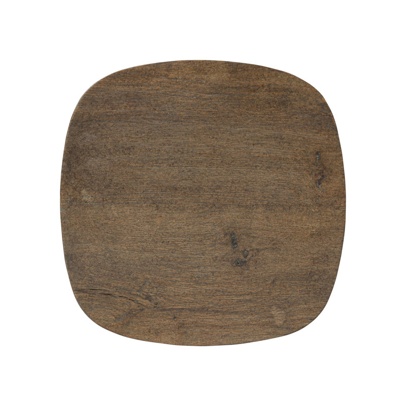 Tycho Pedestal-Brown Oak Veneer, 40" H x 12" W x 12" D