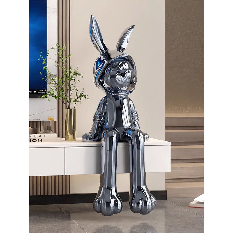 Luxe - Luxueux objet décoratif en résine, Gris
