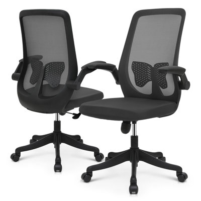 Khalia Ergonomic Office Chairs, Mesh Computer Desk Chairs with Adjustable Height & Lumbar Support