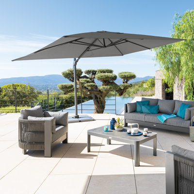 Ahnyia 400cm X 300cm Rectangular Tilt Cantilever Parasol