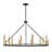 9-Light Two-Tone Candle Wagon Wheel Chandelier