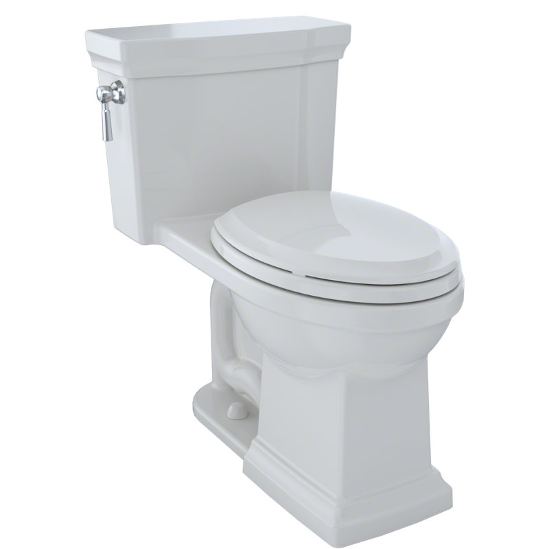 TOTO® Promenade® II 1G® One-Piece Elongated 1.0 GPF Universal Height Toilet with CEFIONTECT, Colonial White, Colonial White