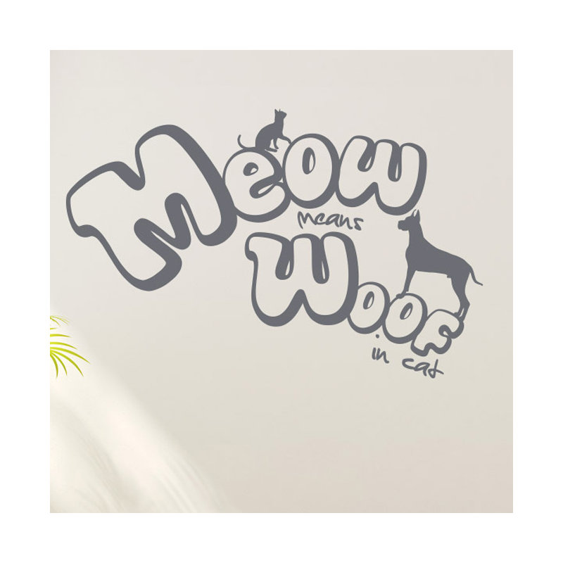 Non-Wall Damaging Wall Decal, Grey, Large