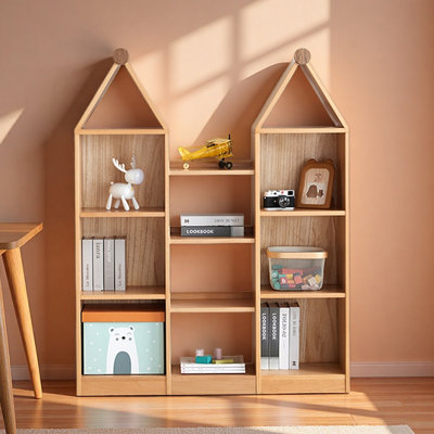 Bibliothèque de rangement de style nordique