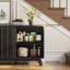 Buffet 61,4 "avec rangement, armoire de rangement cannelée avec portes coulissantes et 4 tiroirs-271332244