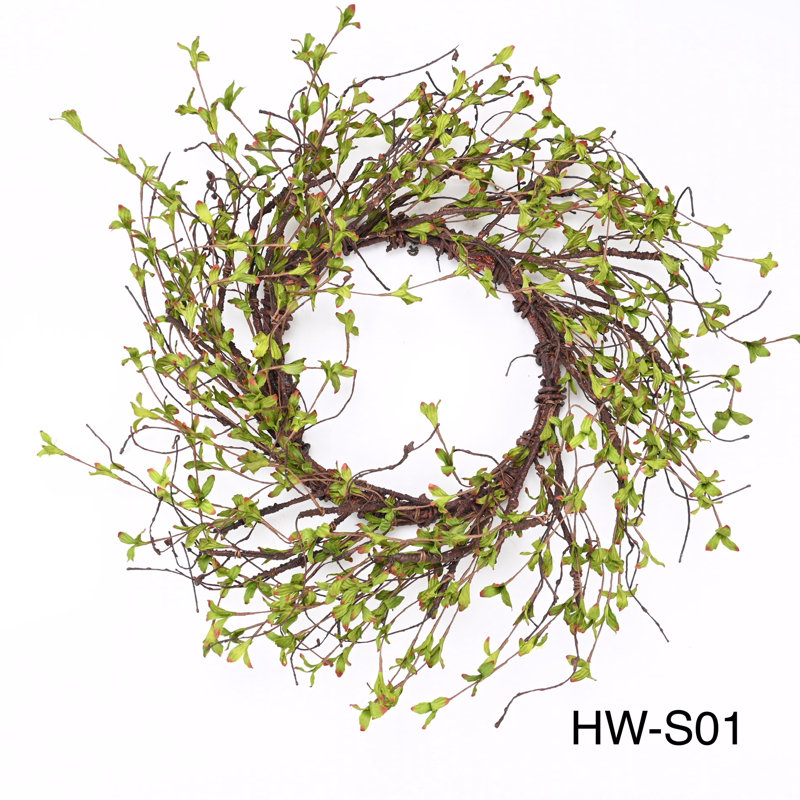 22" Handmade Spring Branch Wreath