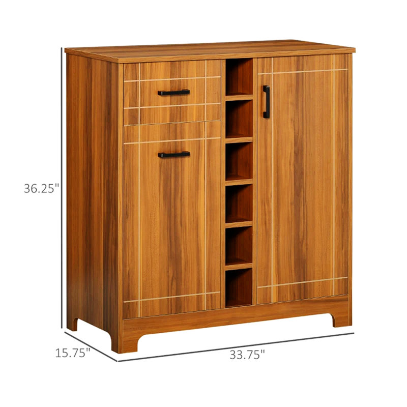 Armoire de rangement avec rangement, armoire à vin, armoire rétro