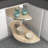 Two-Tier Maple Solid Bottom Girasolo For Left Door/Blind Right Corner Cabinet - 12" Opening-102782854