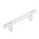 Emtek Select Cabinet Pull 4" C-C, Rectangular Bar Stem, Knurled Bar