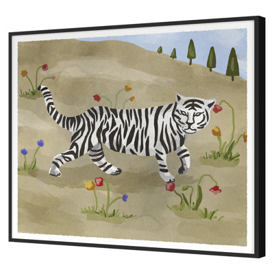 White Tiger On Umber 2 Print by Gibson, Dana