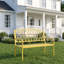 Banc de jardin d'extérieur en métal multicolore 2 places pour 2 personnes-1172696930