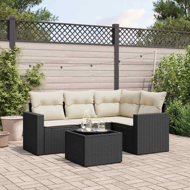 Ensemble de canapé de jardin 5 pièces Vidaxl
