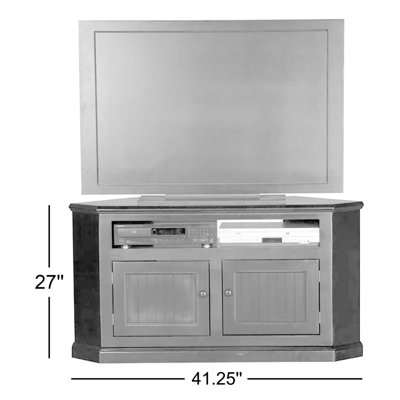 Unfinished Corner TV Stand