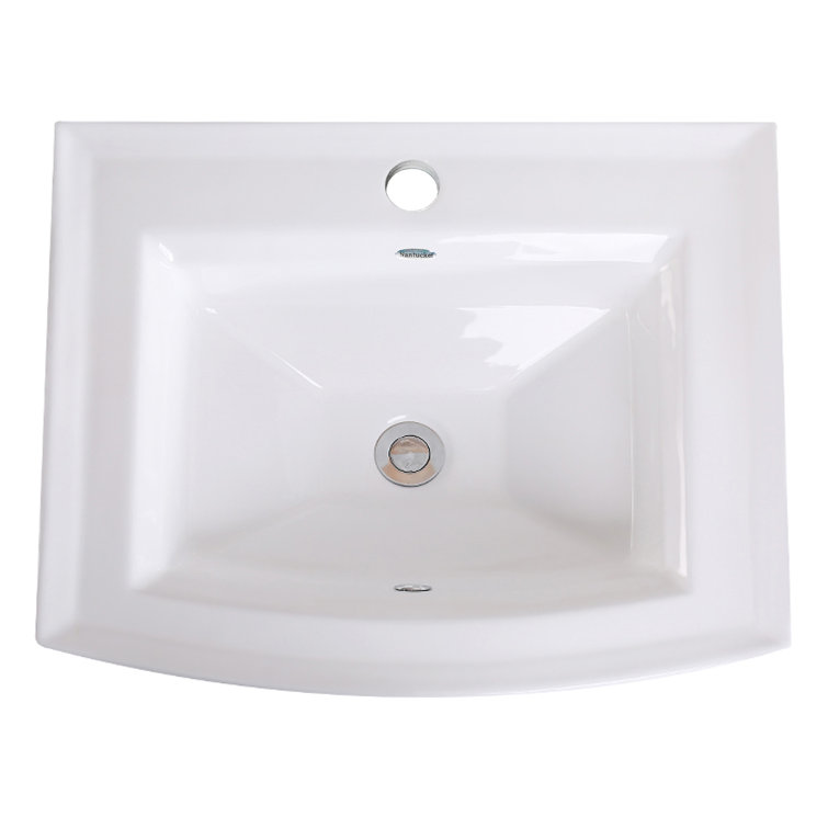 Nantucket Sinks 22.63'' Vitreous China Rectangular Bathroom Sink