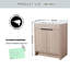 Ensemble de meuble-lavabo simple 30 po avec plateau en céramique Allande-1829269574-1829269575
