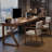 Tan Rectangular Solid Wood desk-716688045
