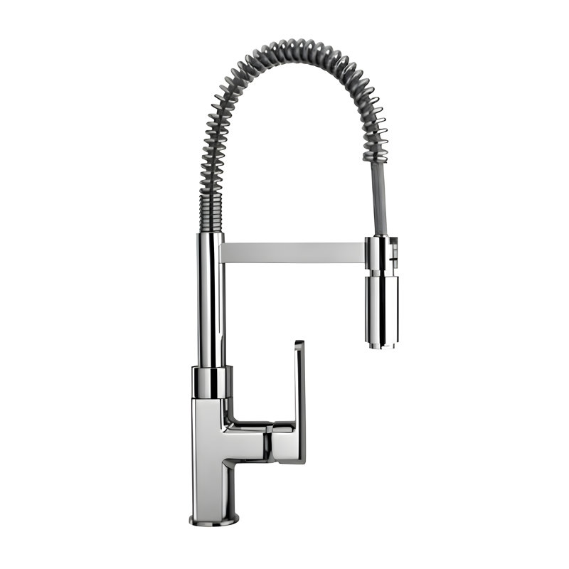 Piralla Ovo Pull Down Kitchen Faucet, Chrome