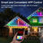 Leposava RGBIC 50-Ft Outdoor String Lights - 36 LED Bulbs, 44 Scene Modes, Weatherproof