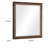 Reva Dressing Mirror, Framed Design, Light Brown Wood, 32X34 Rectangular