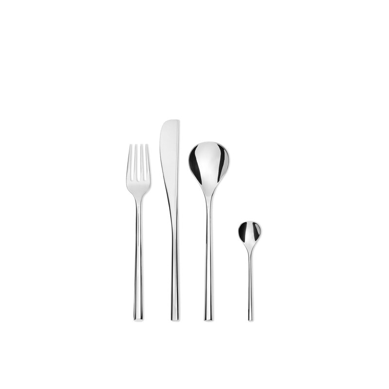 Mu 24 - Piece Stainless Steel Flatware Set - Service for 6