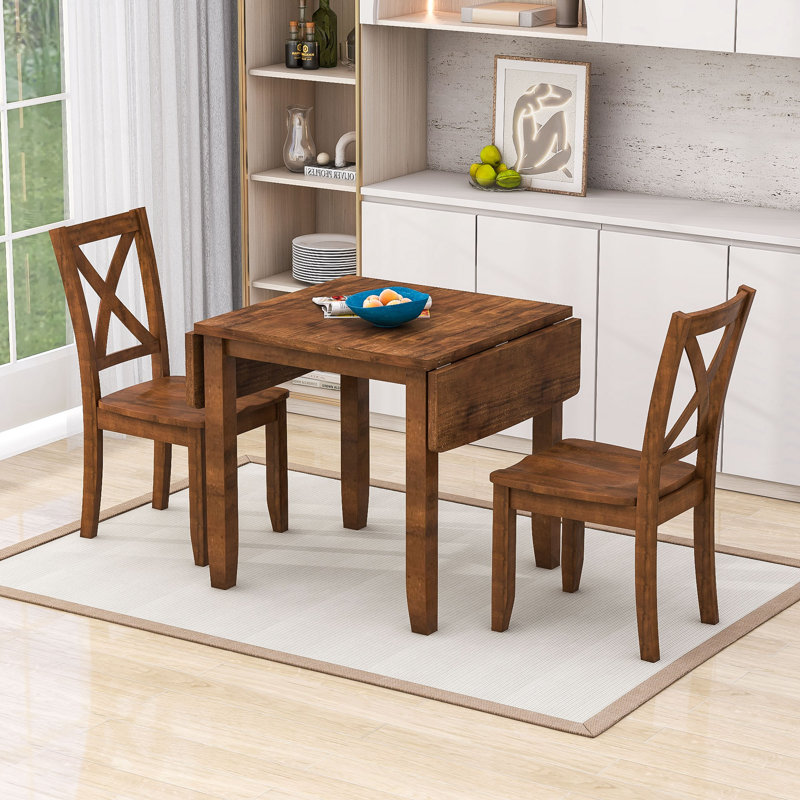 Ensemble de salle à manger rectangulaire L 47 po x l 29 po Breighlyn, Brun