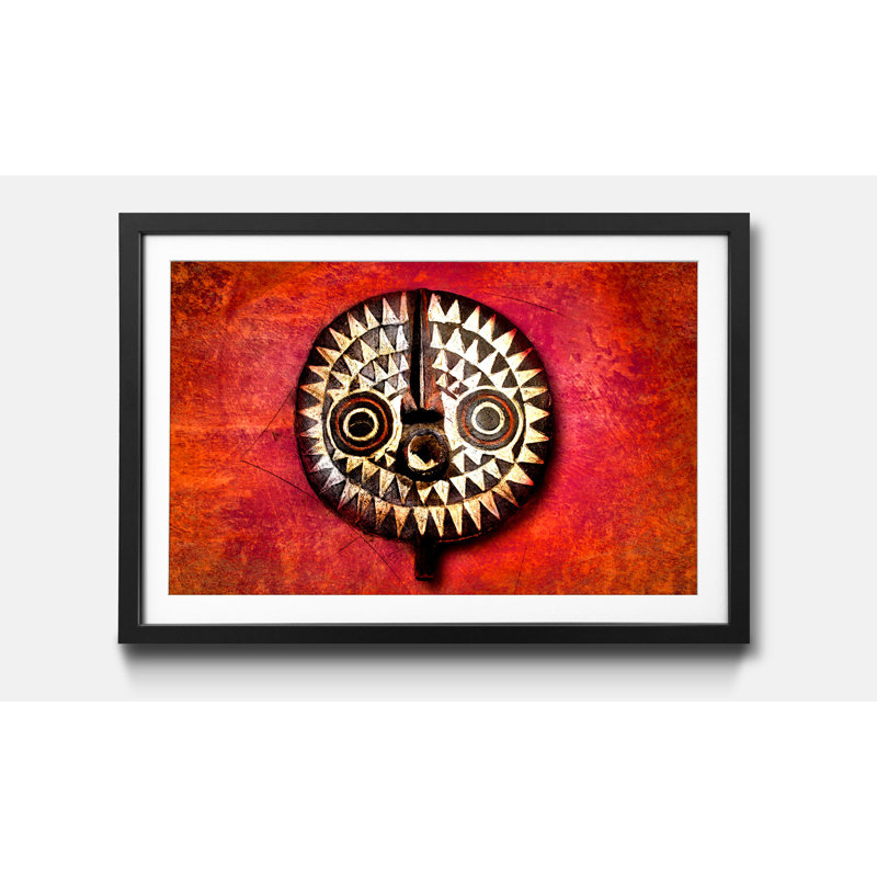 Sun Face - Single Picture Frame Print, 40cm H x 60cm W
