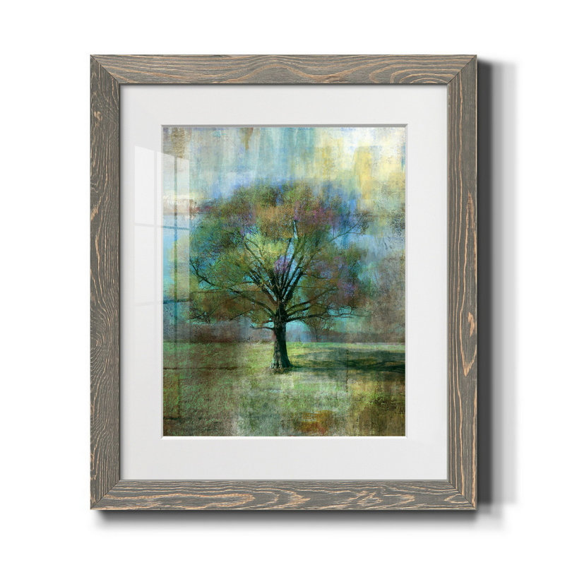 «Window Drama II», reproduction d'art sur papier encadrée, H 20 po x l 17 po x P 1,5 po, gris