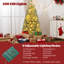 Pre-lit Artificial Christmas Tree Hinged Pencil Xmas Tree with Branch Tips-745208877