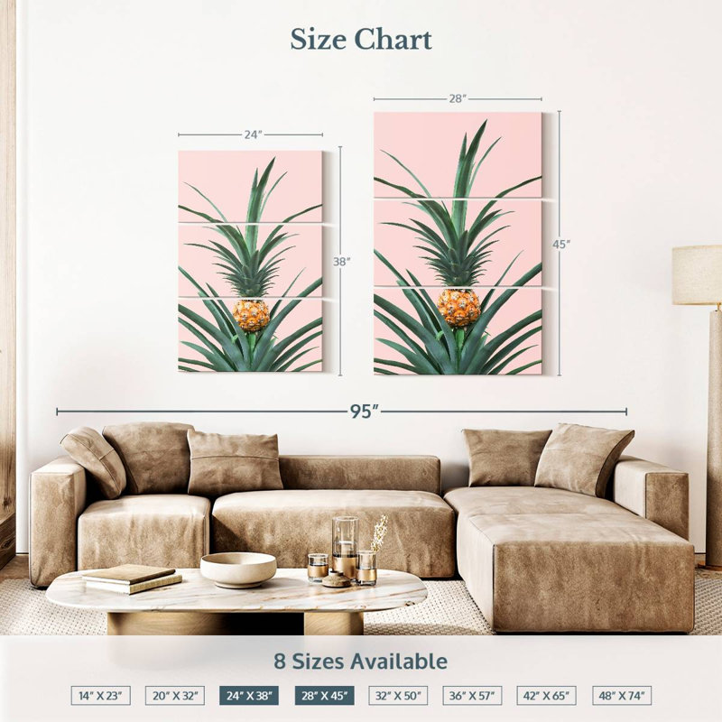 Yarlin Baby Pineapple, 38" H x 24" W