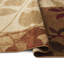 Tapis beige / brun / bourgogne à motif floral Rubith-1830884413