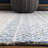 Ambr Hand Tufted Viscose/Wool Oriental Rug in Ivory/Navy-773860396
