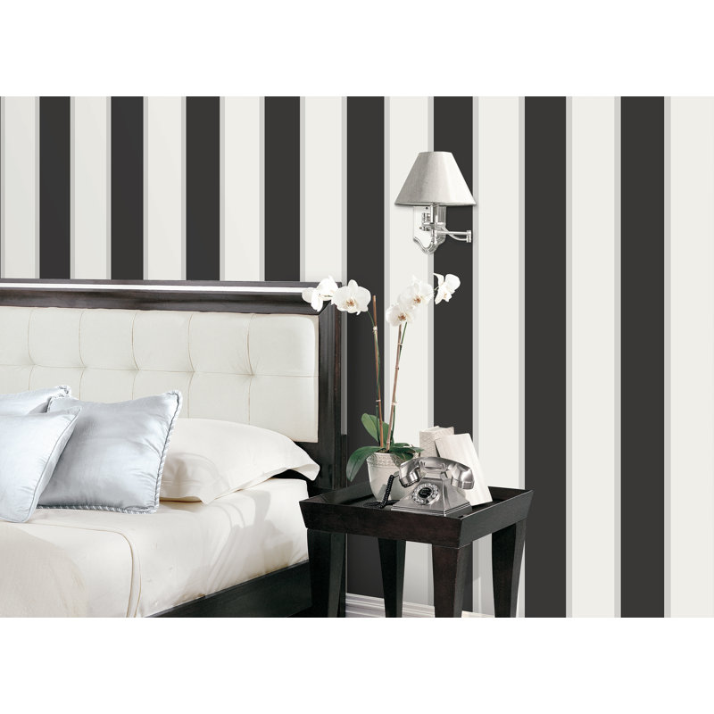 Rouleau de papier peint Smart Stripes 3, Noir