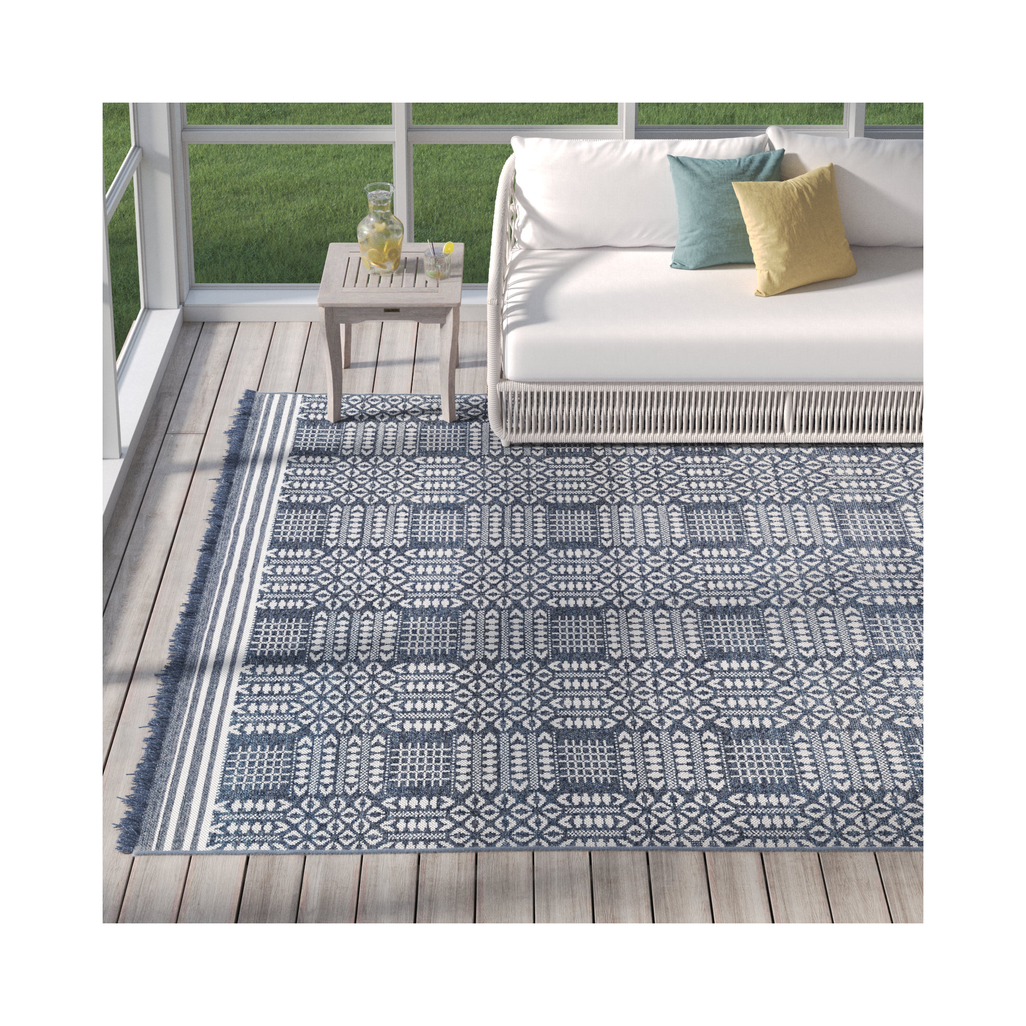 Handmade Rug, Rectangle 7'6" x 9'6"