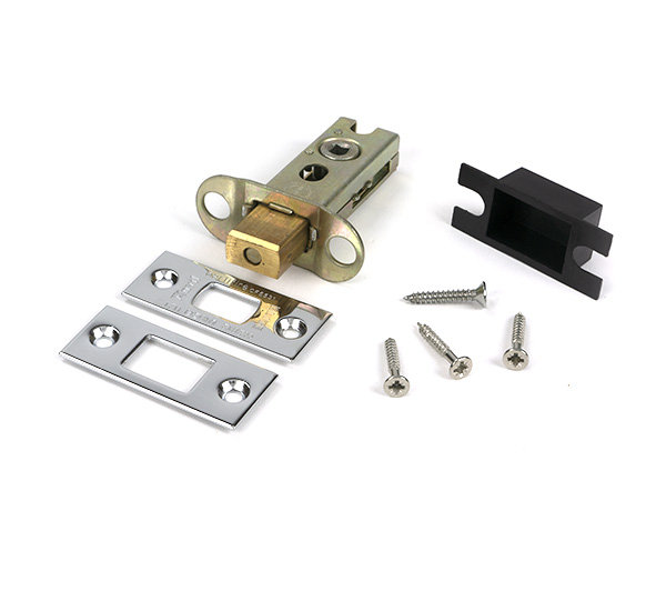 Aged Brass 2½" Heavy Duty Tubular Deadbolt, Polished Chrome