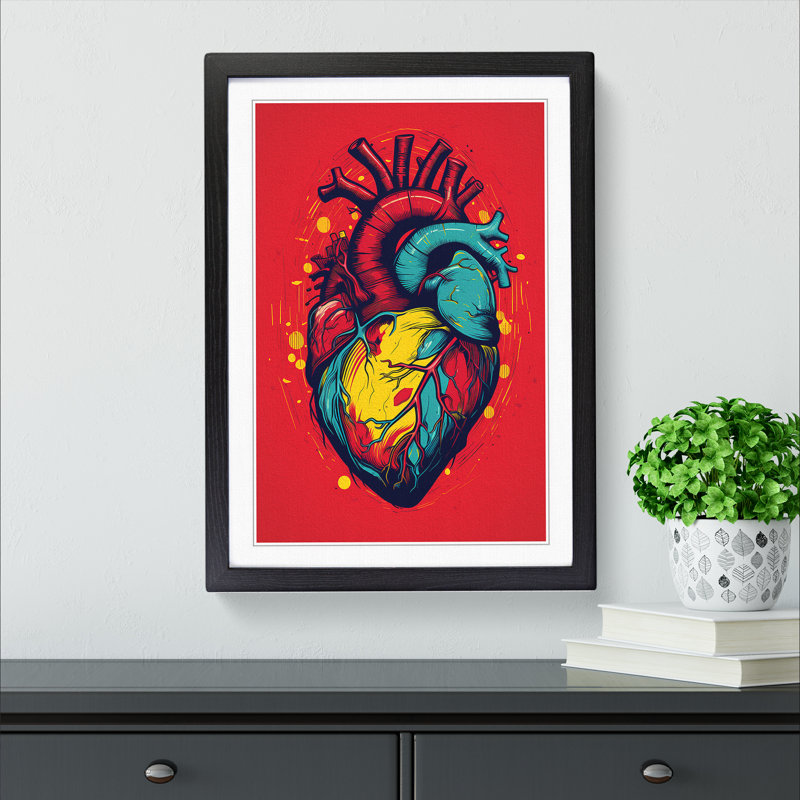 Single Picture Frame Print on Wood, Black Framed, 64cm H x 46cm W