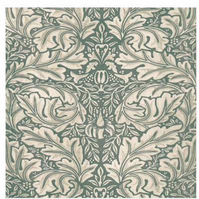 «Botanical William Morris Inspired Motif Cottage», reproduction d'art non encadrée