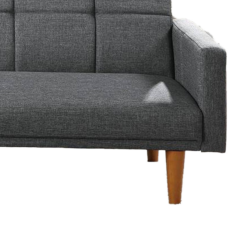 Lucreshia Upholstered Sofa, Polyfiber Light Gray