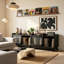 55cm H Media Shelves
