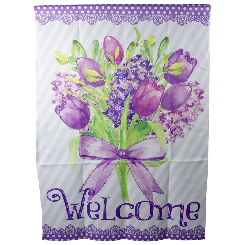 Drapeau extérieur Welcome, H 40 po x l 28 po